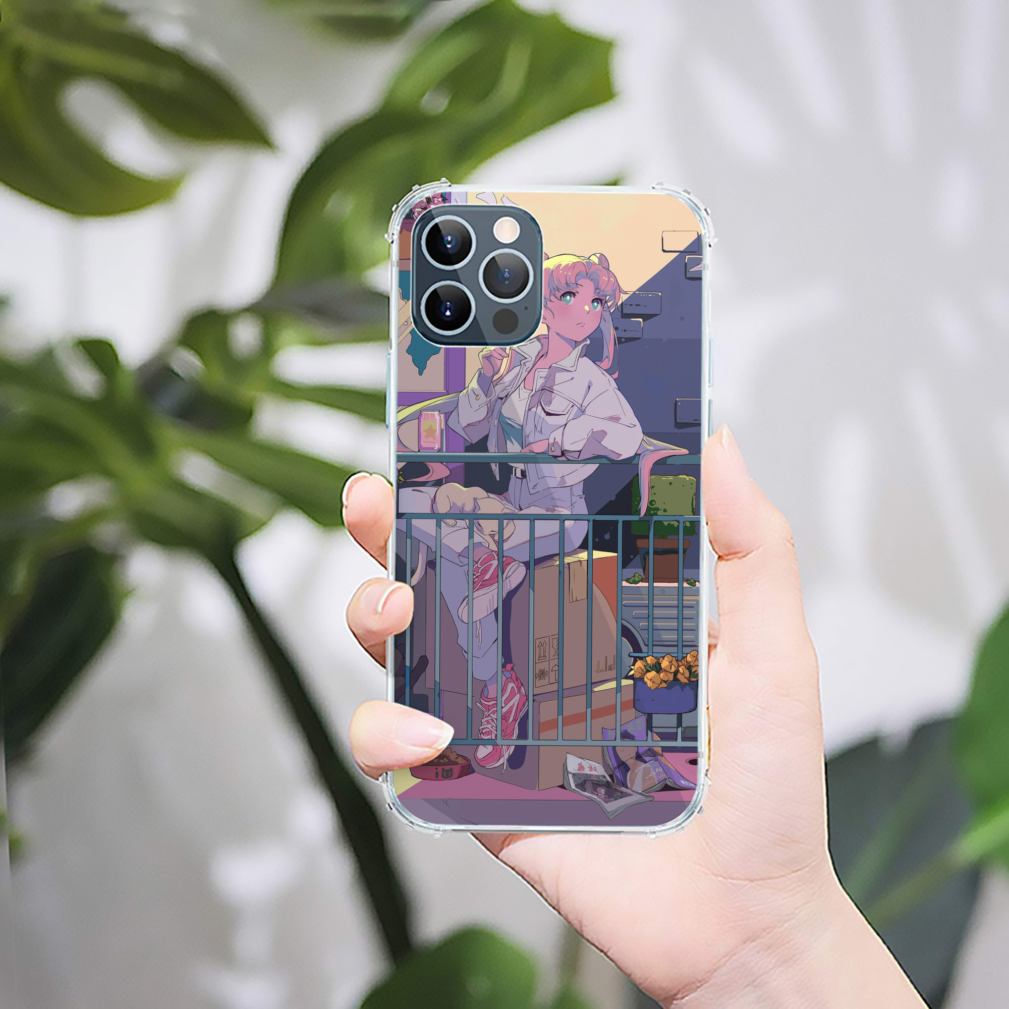 （画像用） 美少女戦士セーラームーン Sailor Moon 【iPhone 12シリーズ対応】透明スマホケース（クリアソフトケース）